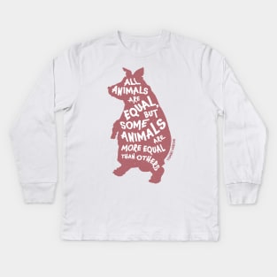 All Animals are Created Equal Kids Long Sleeve T-Shirt